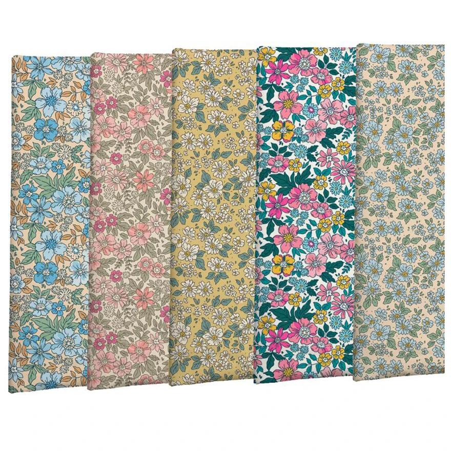 The factory outlet small flowers design thin cotton customize digital printing tana liberty fabric cotton lawn for clothing