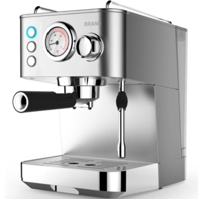 220V semi-automatic commercial espresso coffee machine milk frother cappuccino latte cafe