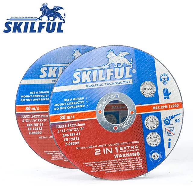 High Quality Wholesale Abrasive Tools For Skilful Series 125*1.6*22.2mm cutting Disc 5 inch for stainless steel