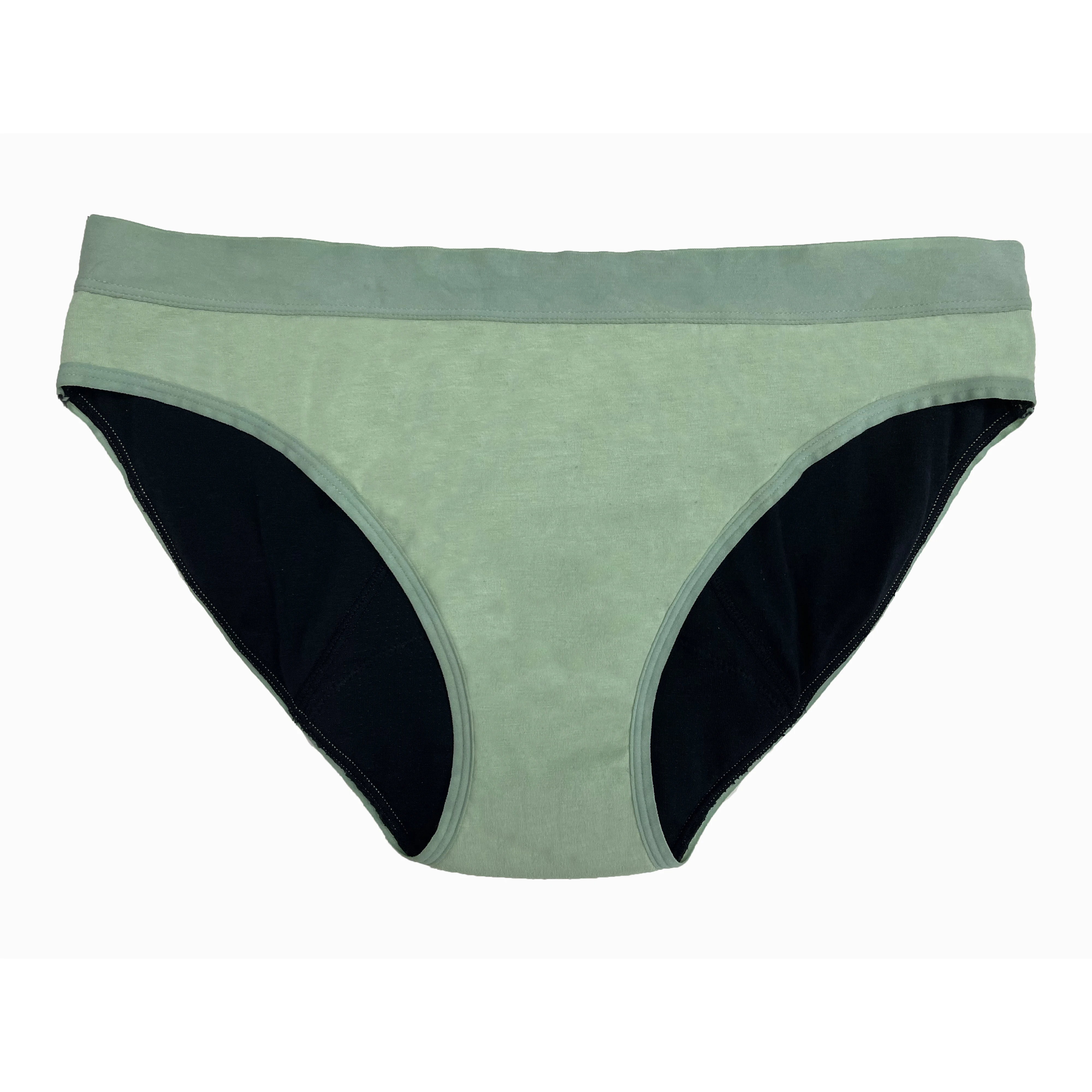 
8035K Medium Days 4 Layers Absorbent Leak Proof Bikini Women Underwear Cotton Menstrual Period Panties 