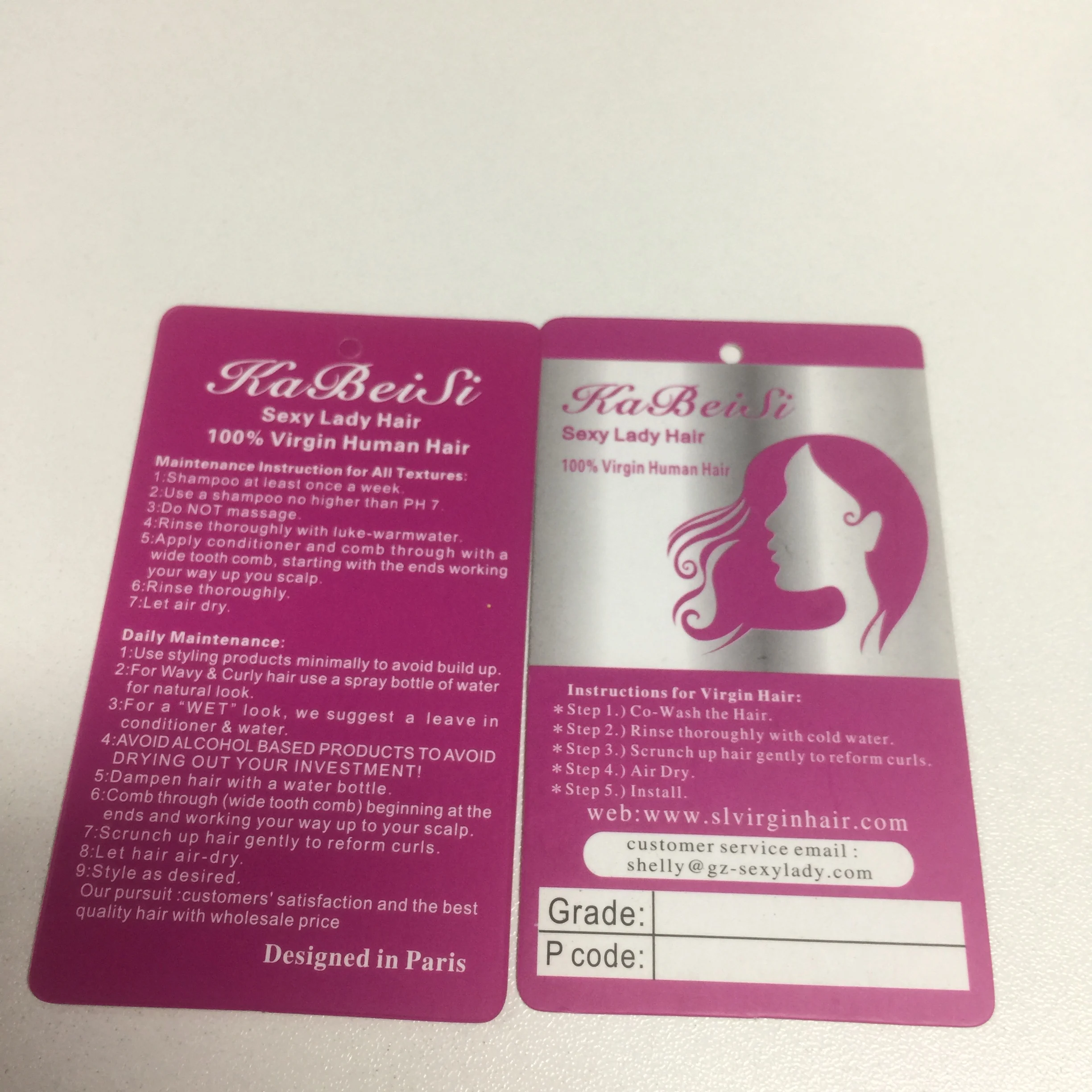 price tag custom logo hair wig label tags paper hang tags business thank you card