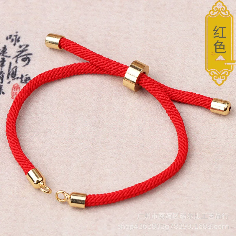 Brass Gold Slider Beads Spacer Beads For DIY Jewelry Making 3mm Hole End Caps For Milan Cord Bracelet