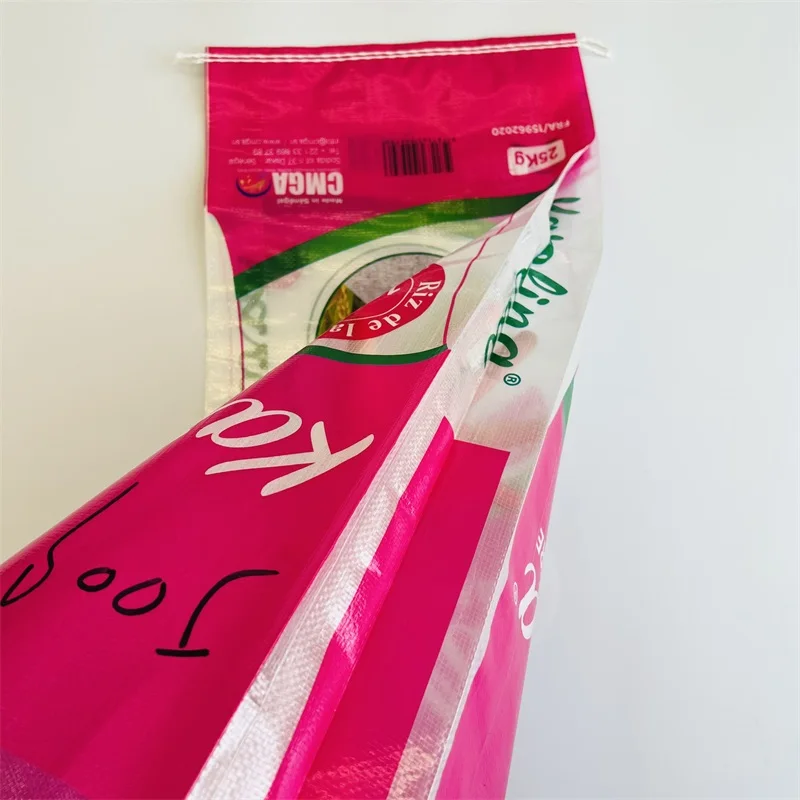 25kg 50kg 50lb virgin polypropylene maize flour rice bag fertilizer bag plastic woven sacks