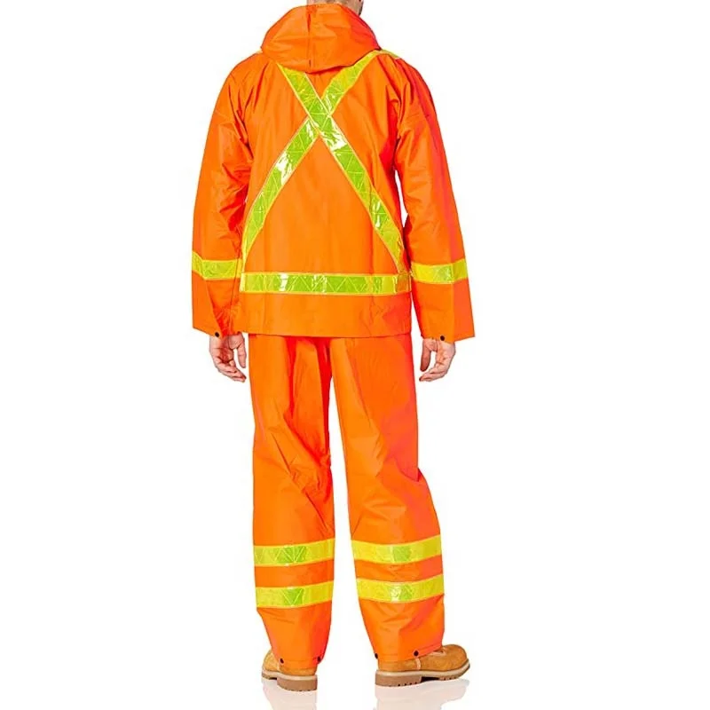 Fire Retardant Rain Suit High Visibility Safety Jackets Industrial Bib Overalls for Men