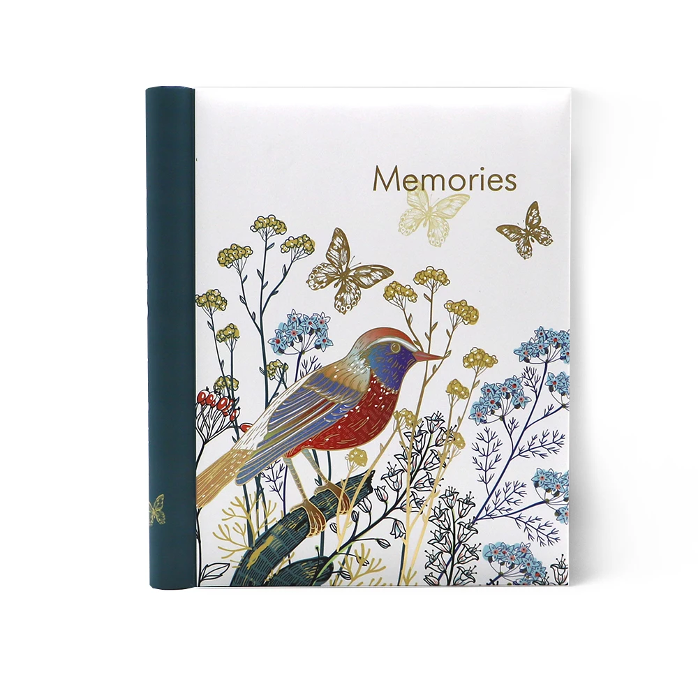 Elegant Vintage 4x6 200 photos Book Bound Memo Memory Collection Photo Album Book