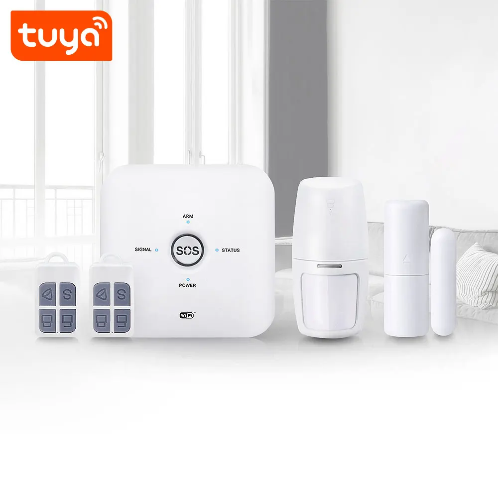 China Shenzhen Manufacturer Tuya Smart Home Wireless Security Burglar Intruder Alarm System with Low-battery detection PST-10GDT