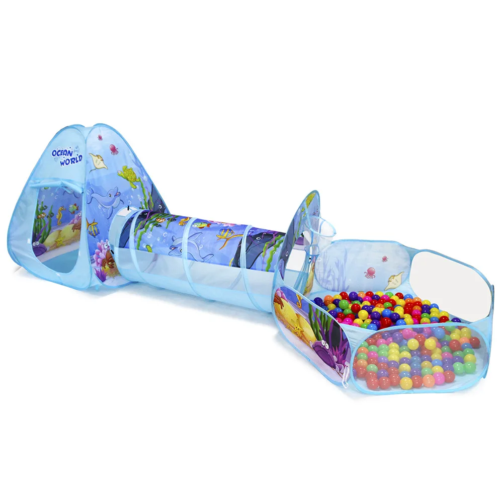 YIRABBIT kids play baby pool ball tent  with tunnel