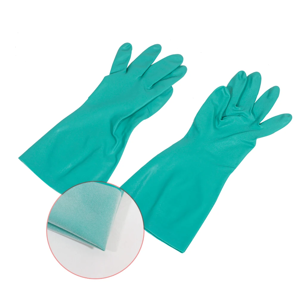 Household cleaning latex dishwashing gloves kitchen rubber gloves