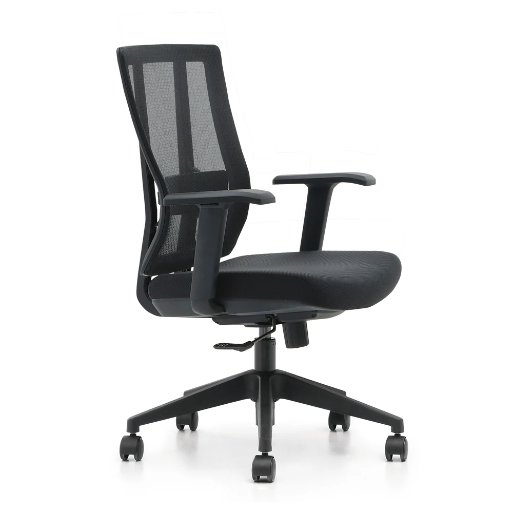 Comfortable Swivel Office Chair with Mesh Back Adjustable Headrest Fabric and Metal Material for Executive Staff from China