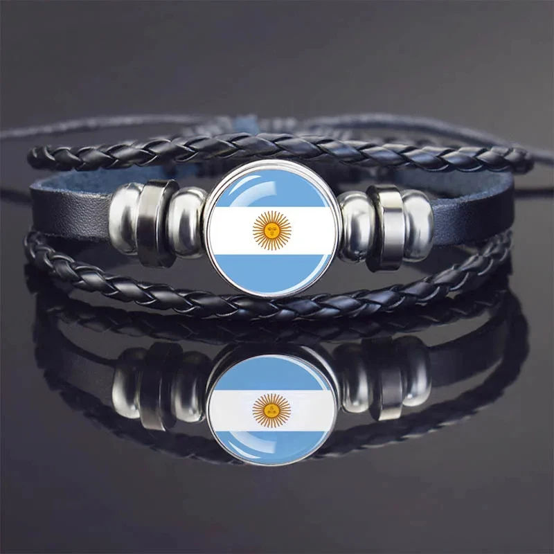 Custom Various Countries Europe Africa Asian Syrian Congo German Chad Bangladesh Kenyan Spanish Somali Somalia Flag Bracelets