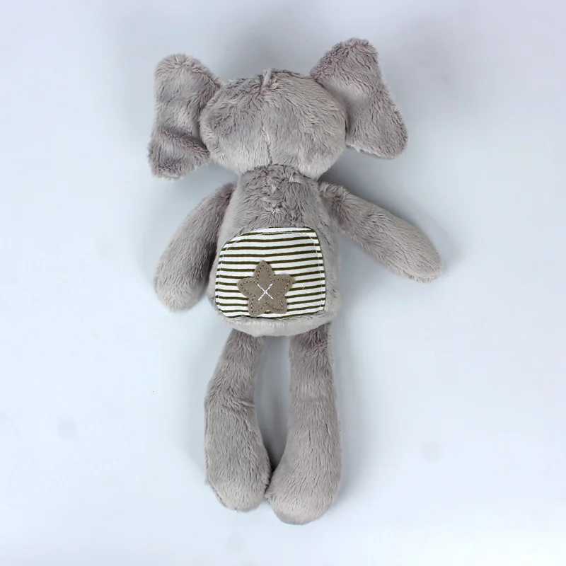 B021N Baby cuddle toy grey long legged elephant doll