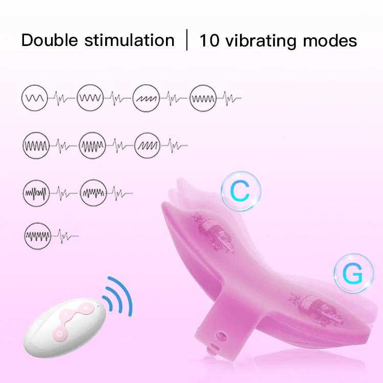 Wireless Remote Control Clitoral Stimulator Wearable Panti Vibrating Women Sex Toys Butterfly Vibrator