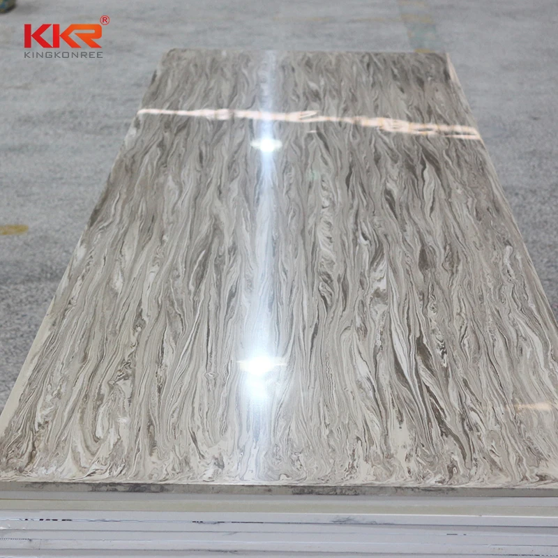 Artificial Stone Panel Use Quartz-like Kitchen Countertop Polymarble Acrylic Solid Surface Sheet