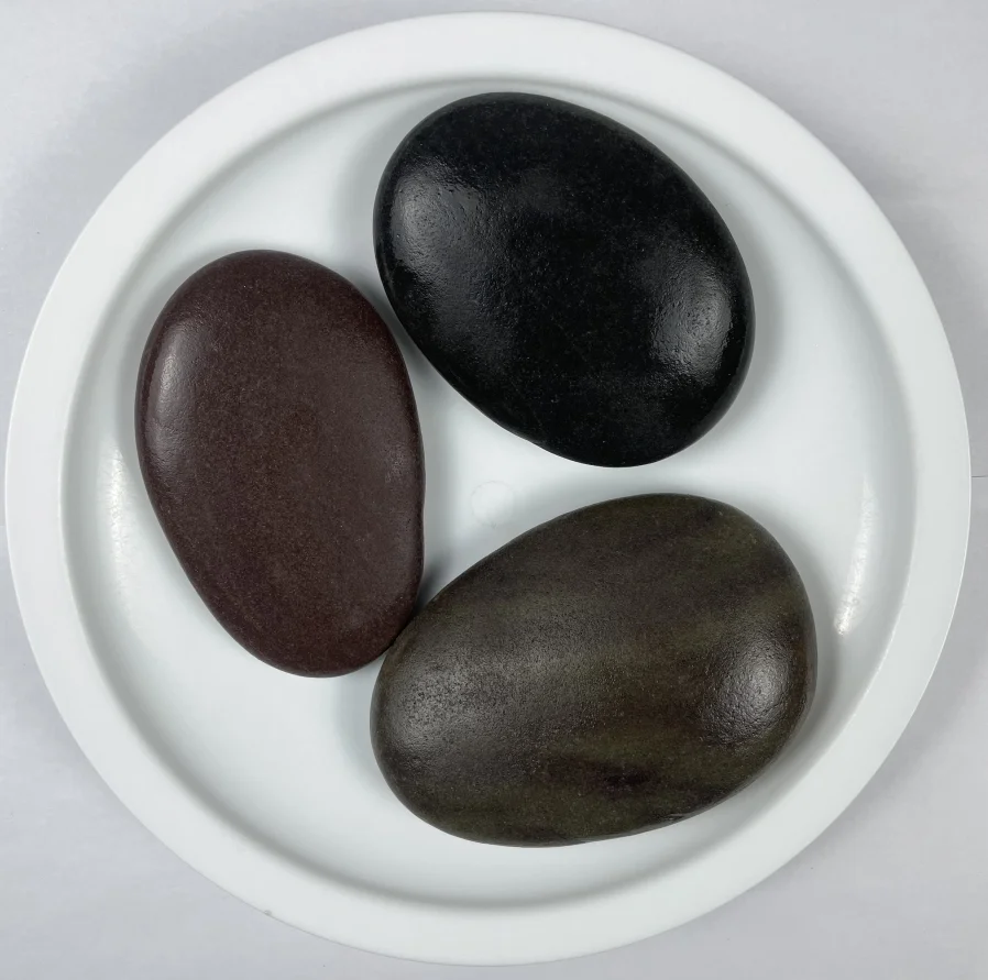 wholesale flat polished pebble black cobblestone natural river cobblestone paver mats for Garden decoration