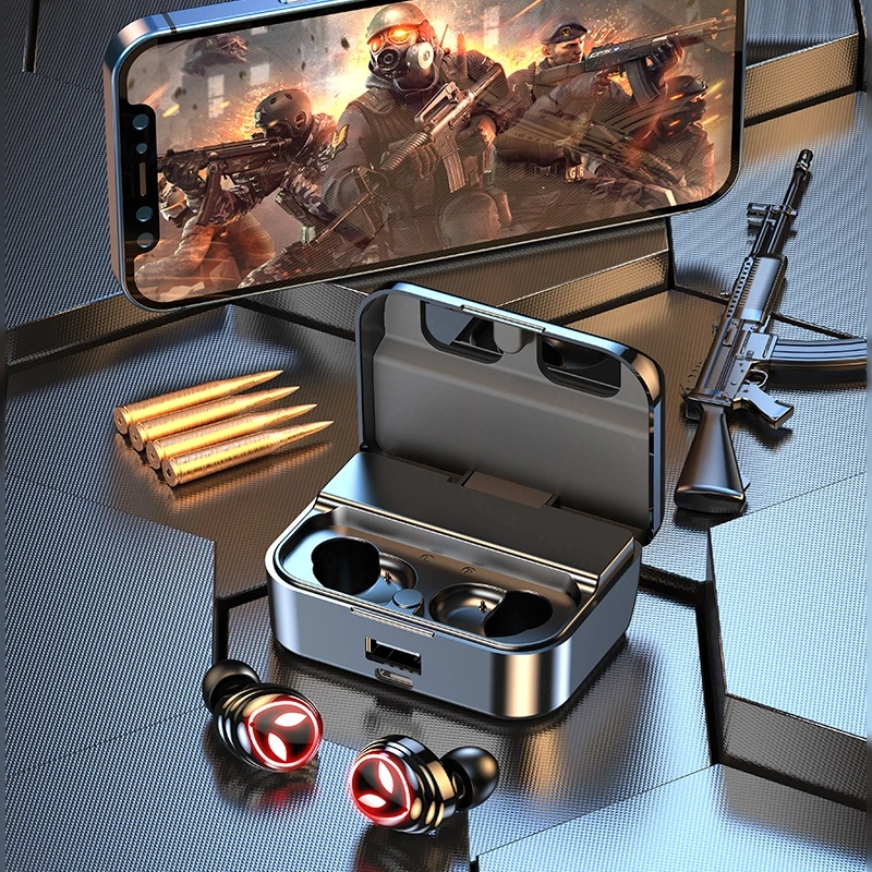 M31 Tws 5.2 HD Mirror Wireless Sports gaming in-ear Headphone 9d Hifi Stereo Ipx6 wireless Earphone With Power Bank Tws Earbuds