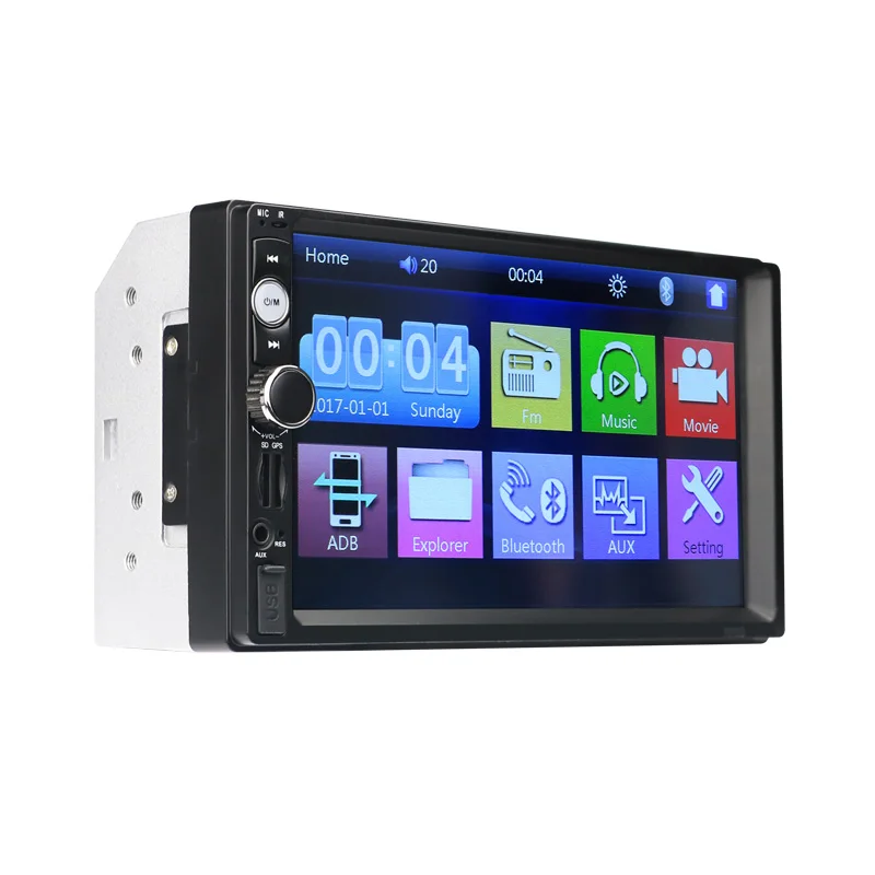 Universal 7 Inch Large Screen HD 7010B MP5 Car DVD Player With FM Mirror Link