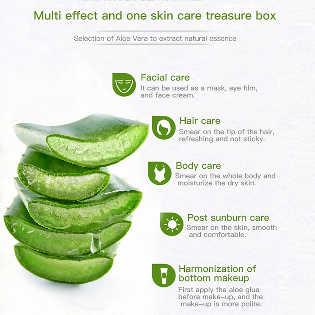 100% Factory Price Wholesale Moisturize Re-hydration Refinling Aloe Vera Smoothing Gel