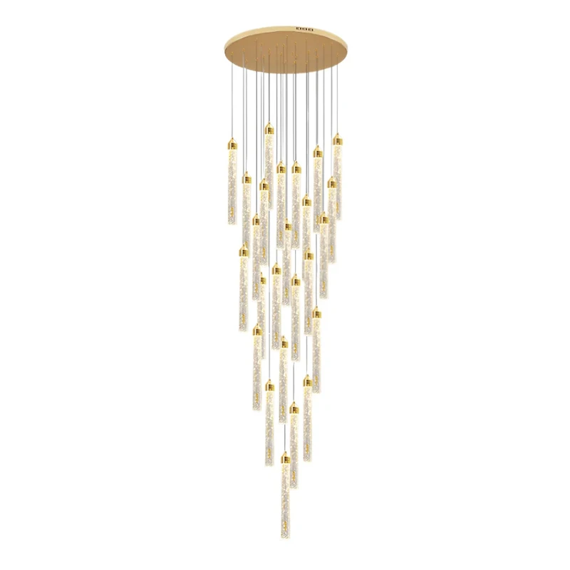 Gold 220v 110v modern crystal sia chandelier lighting lights antler dining room staircase chandeliers