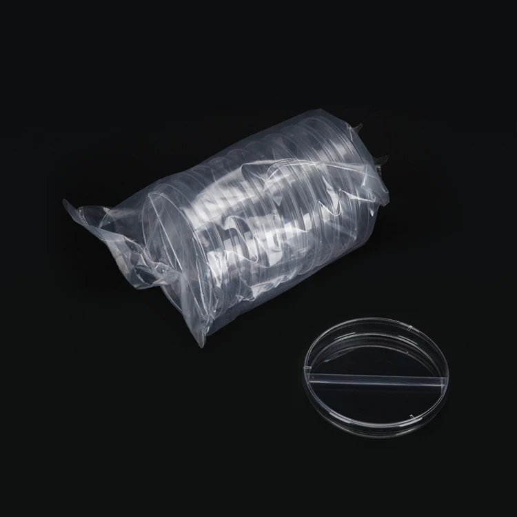petri dish two sections 90x15mm 9cm 90mm ps petri dish sterile petri dish