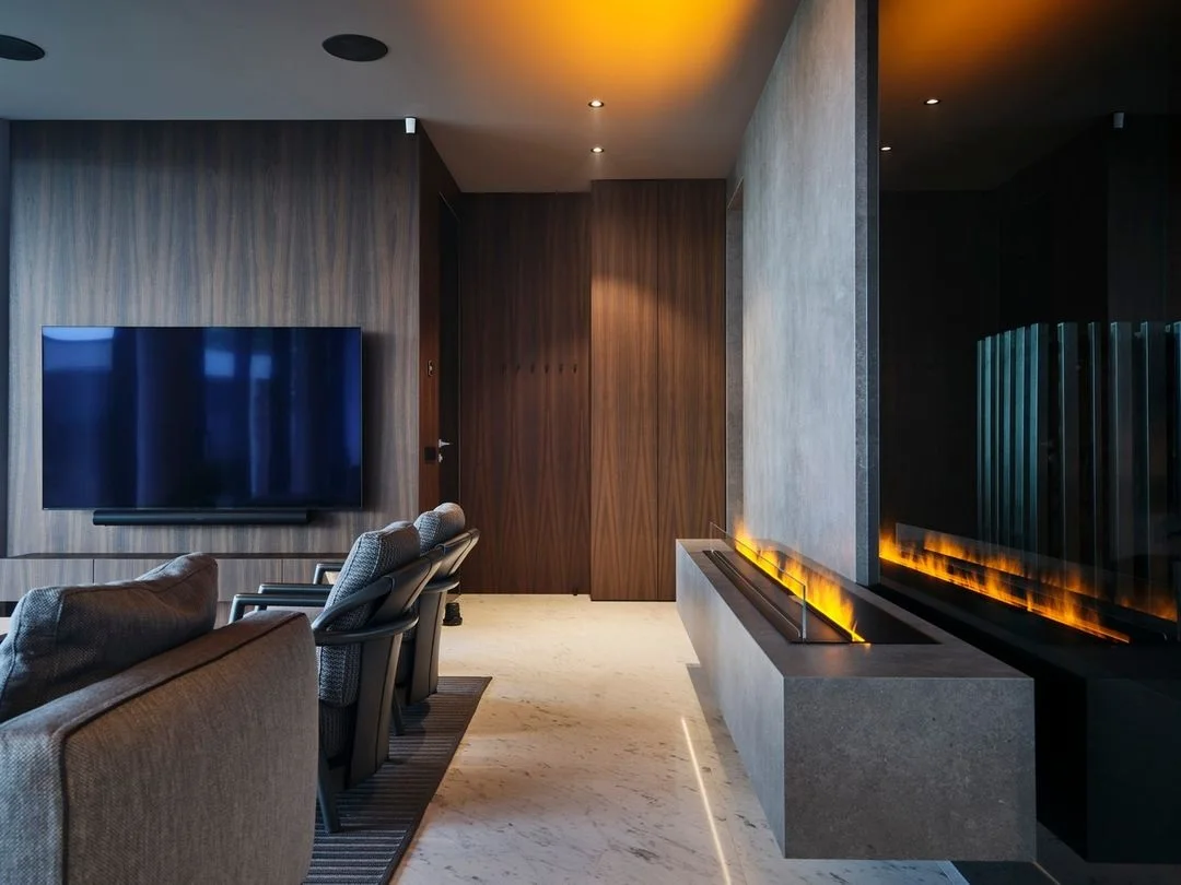 High-end interior decorative flames heater RGBW 64 colors 3D water vapor fireplace wall mounted remote control steam fireplace