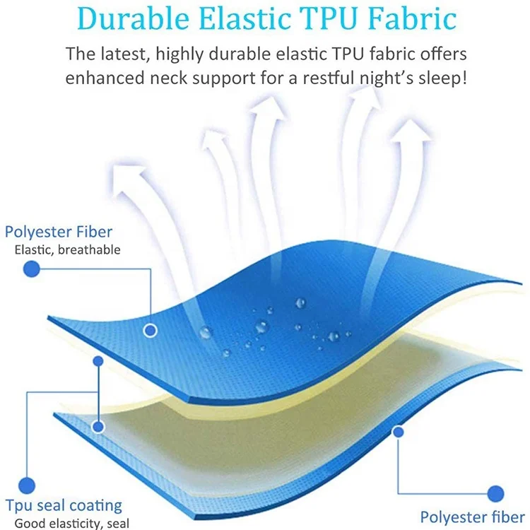 Outdoor travel press type automatic inflatable pillow camping folding portable waist press type inflatable pillow