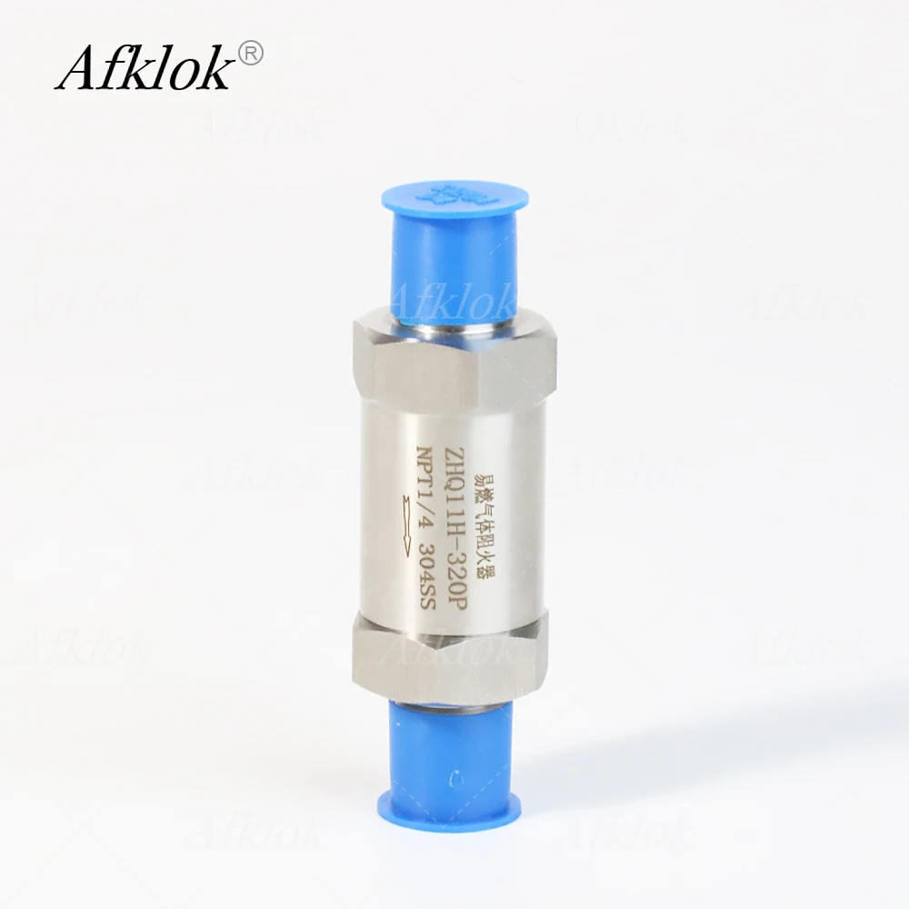 High Quality Stainless Steel 304 Flammable Gas Flame Arrestor 1/8 1/4 3/8 1/2 3/4inch NPT Male Thread Pressure Rating 320P