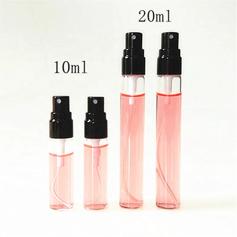 manufacturer wholesale small mini travel pocket unisex refillable 10 ml glass perfume bottles with screw top