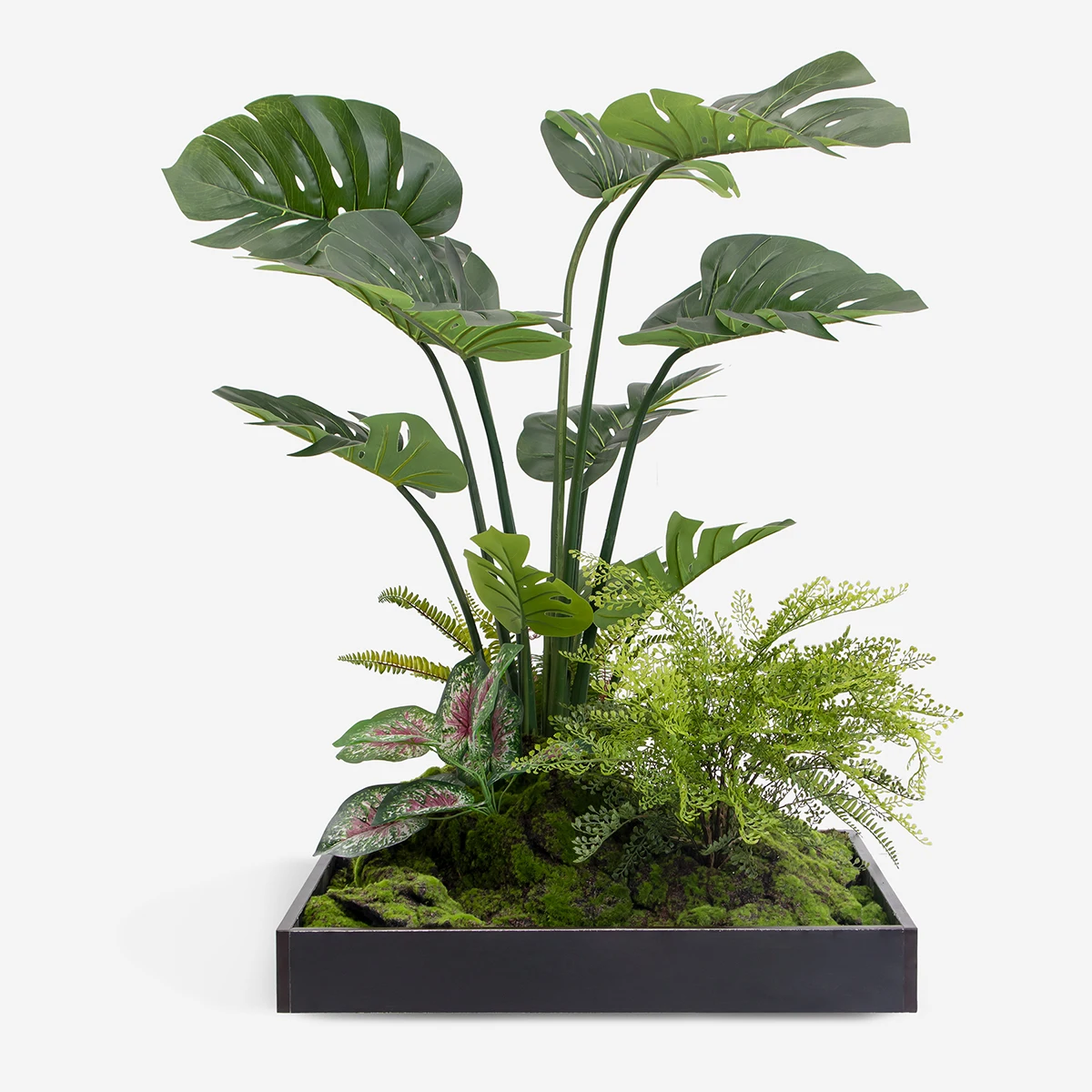 PZ-2-19 Fake Plants Large Artificial Monstera Faux Plant Realistic Tall Artificial Palm Tree for Home Decor