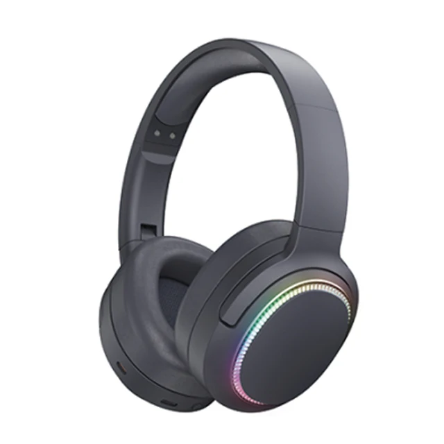 USB шумоподавляющая Беспроводная игровая Спортивная вращающаяся Складная Hi-Fi гарнитура Bluetooth-5 3 наушники с RGB-подсветкой