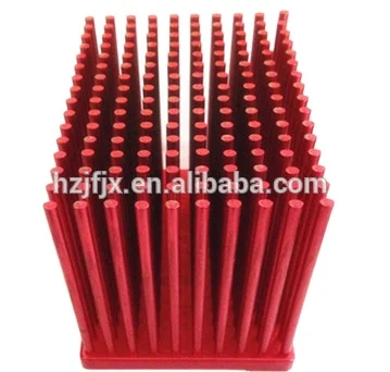 High Power Small square Red Aluminum Heatsink for Led Street Light