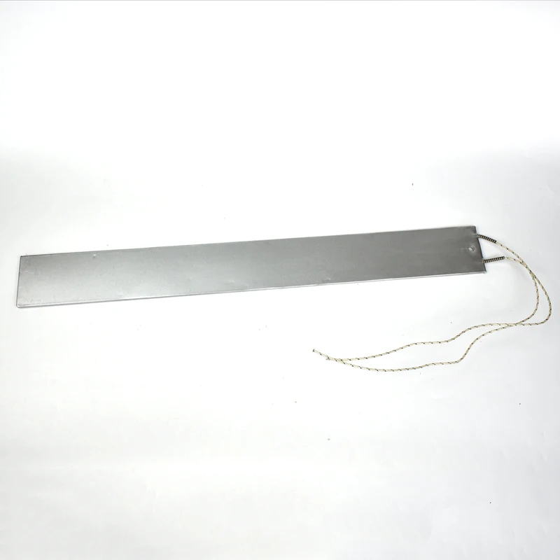 Яркая 756*50 мм квадратная слюдяная Изолированная плоская нагревательная пластина из нержавеющей стали 230 В 900 Вт ленточный нагреватель