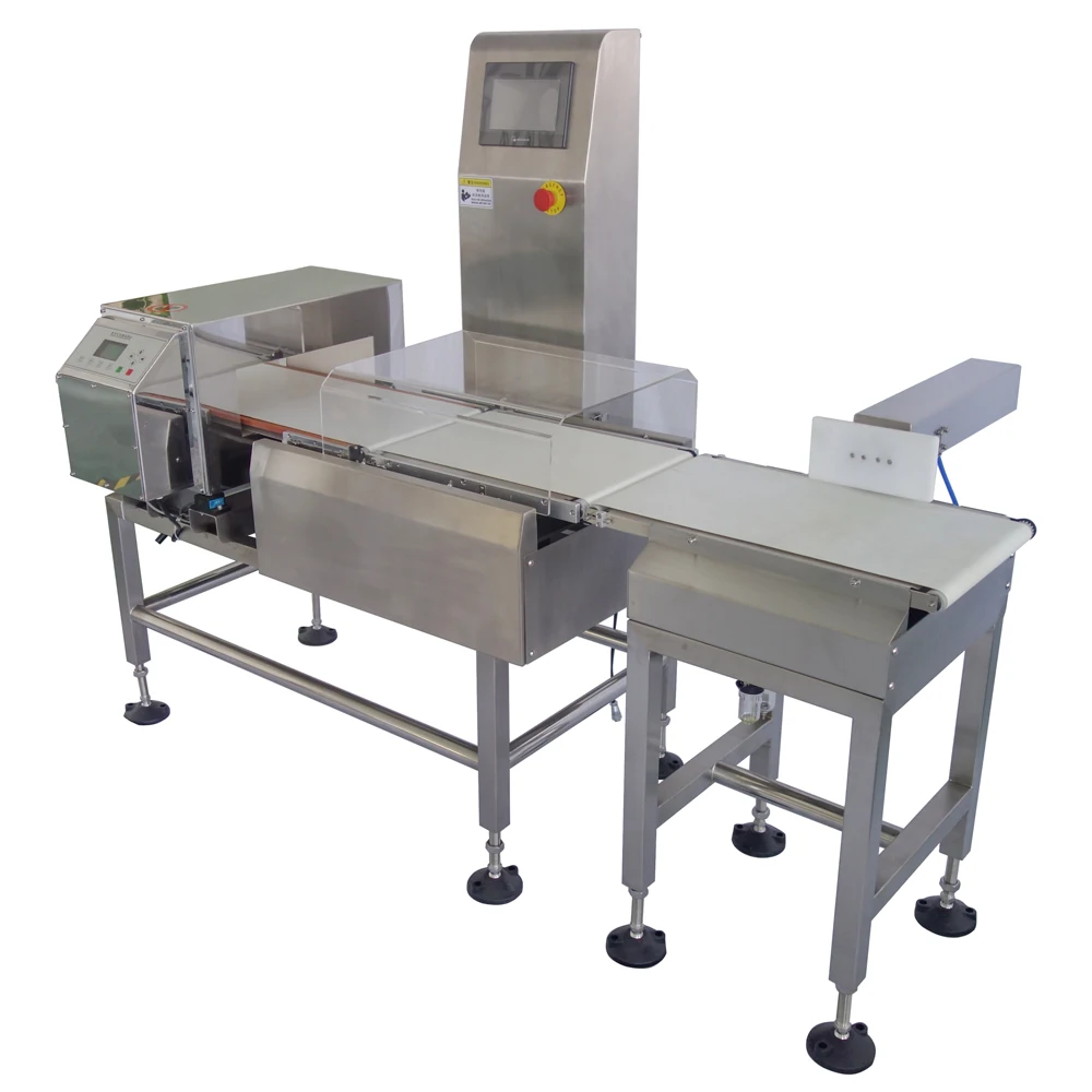 SUS304 комбинированный металлоискатель checkweigher для контроля пищевой
