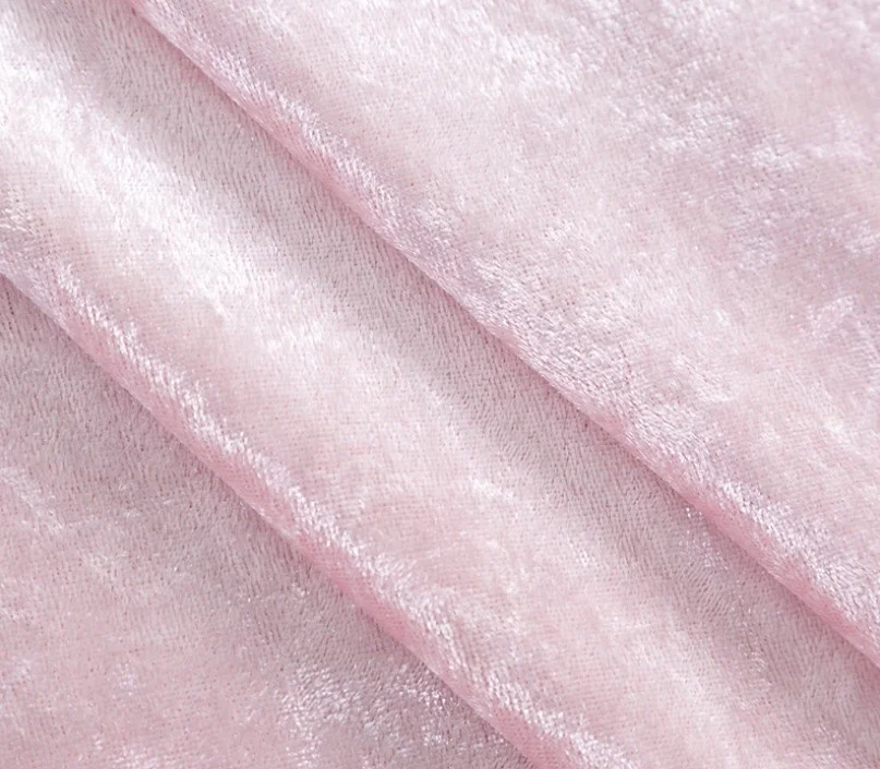 Ice Strip Silver Wave Polyester Crushed Velvet Upholstery Cushion Fabric Draping Velour Custom