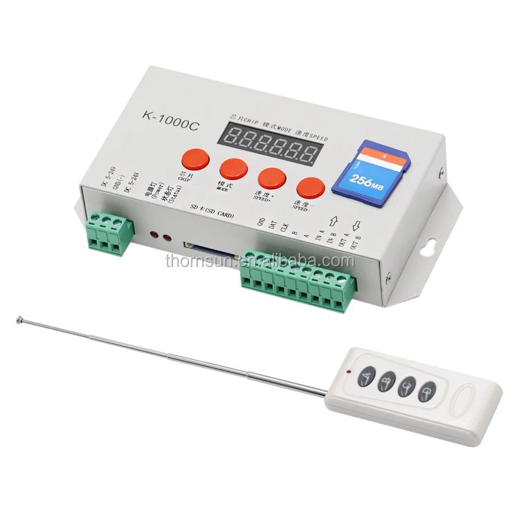 Программируемый SD K-1000C T-1000S светодиодный пиксель контроллера с дистанционным управлением