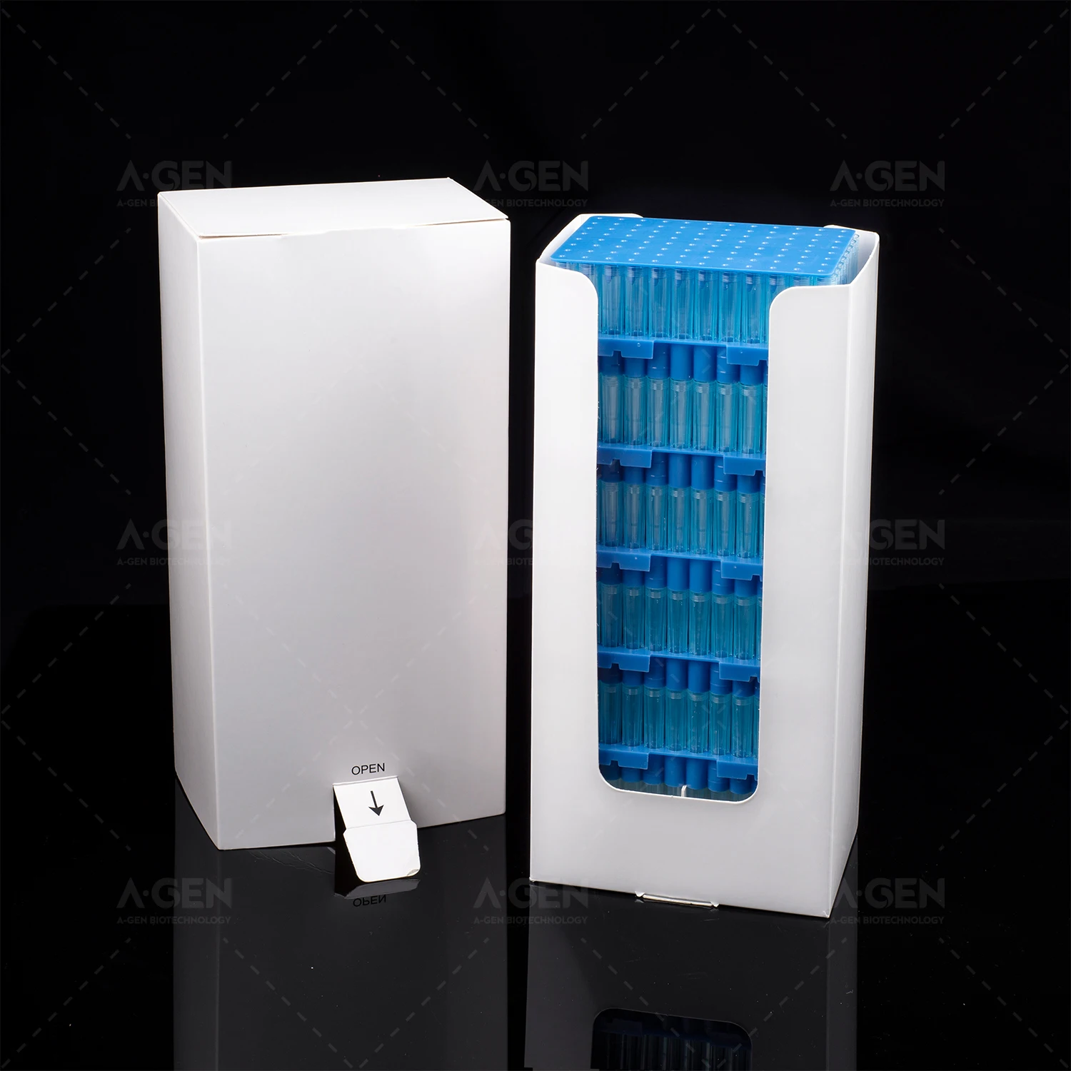 polypropylene reload pack lab consumable 1250uL pp material Pipette Tips Without Filter low-retention is optional