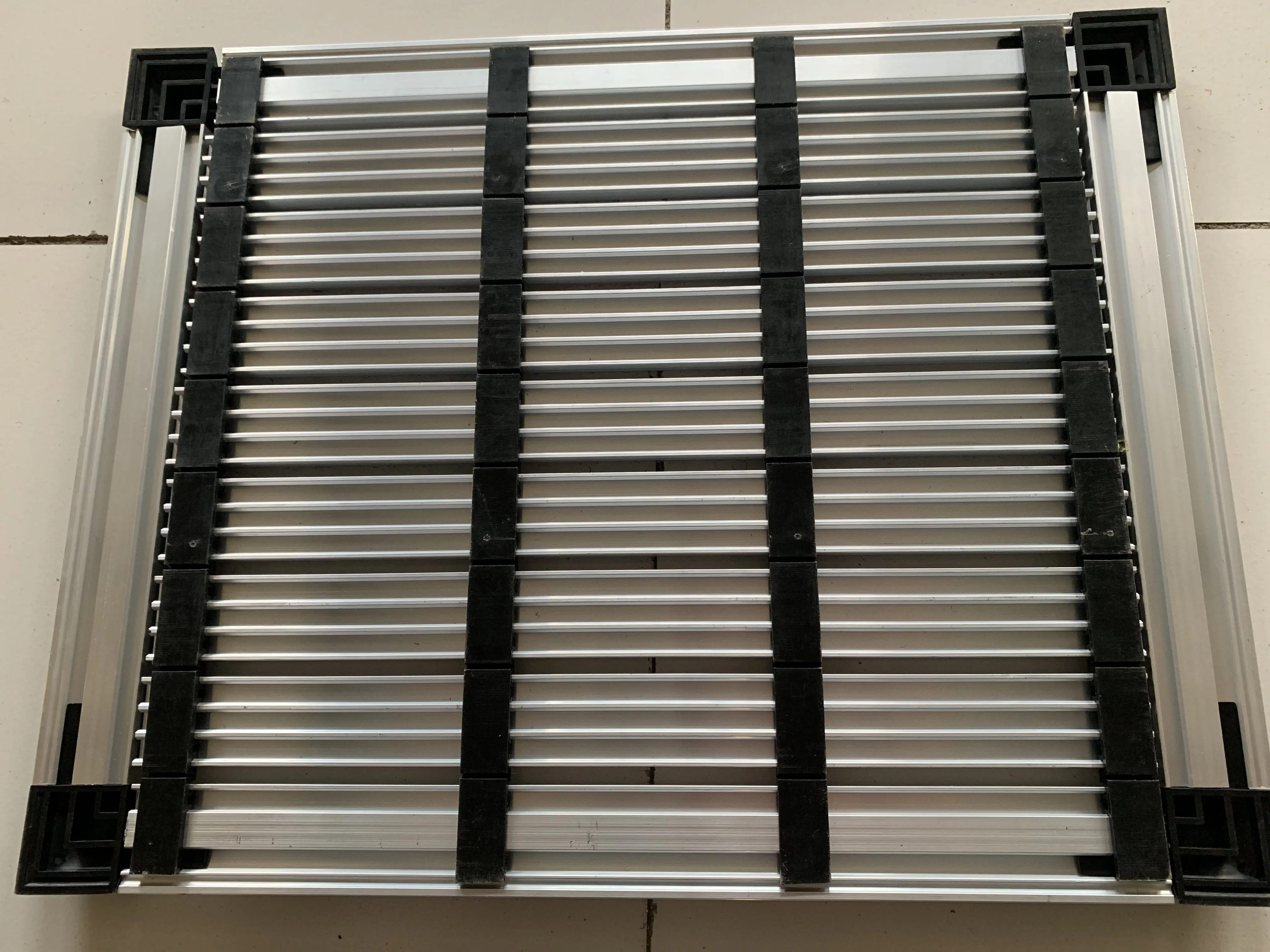 30*45cm Heavy Duty Recessed Pedimat Aluminum Alloy Metal Welcome Entrance Door Mat for office hospital