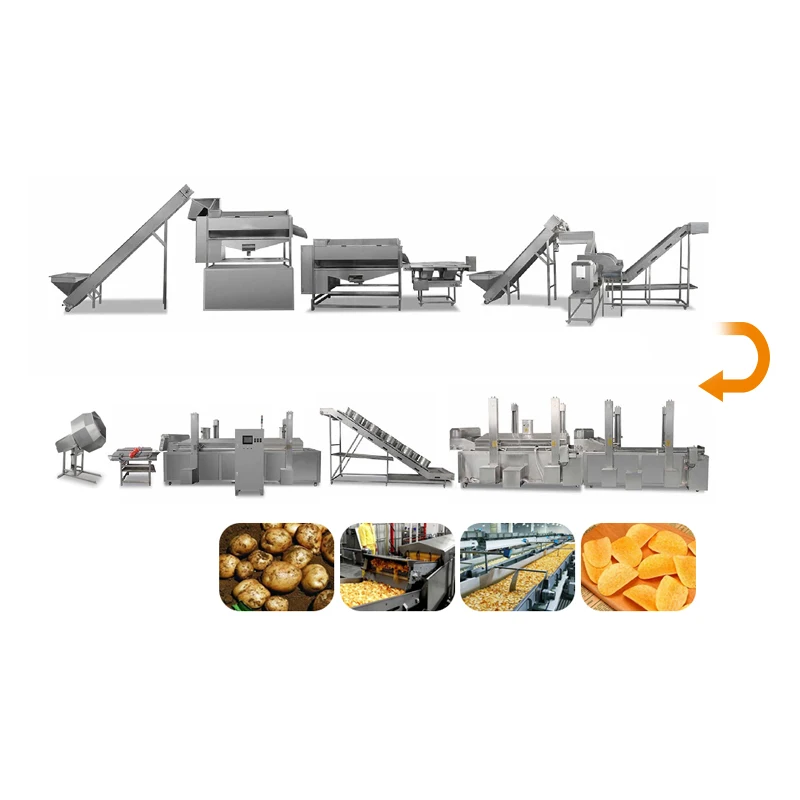 New Condition Potato Chips Making Machine for Bakery and Manufacturing Plant Using Flour and Vegetables as Raw Materials