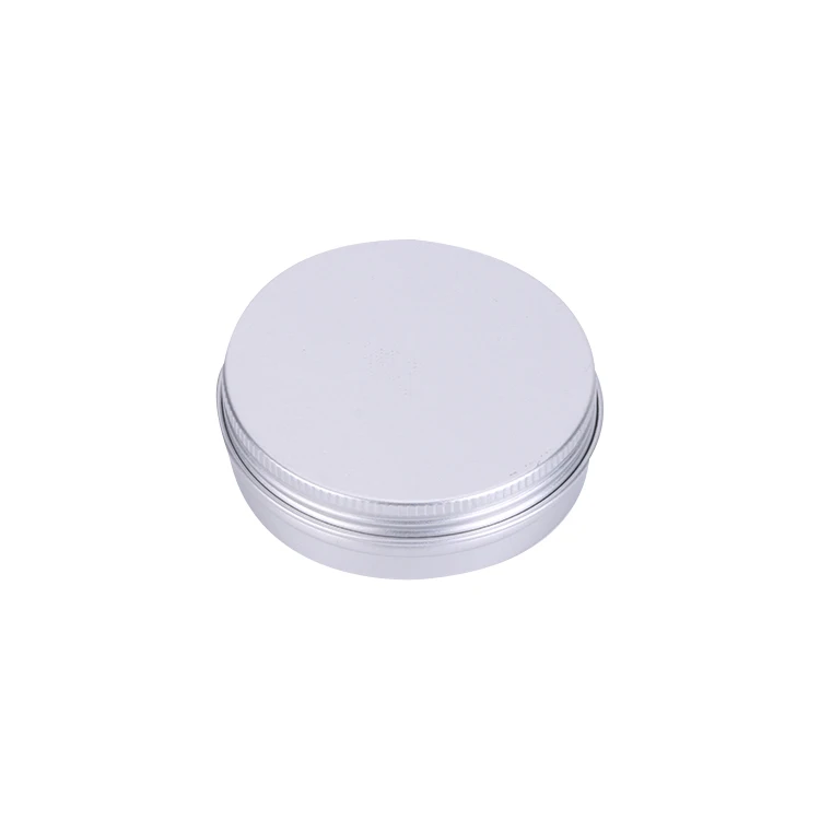 Wholesale Small Round Flat Cosmetic Box Metal Cream Jars Aluminium Tin Can