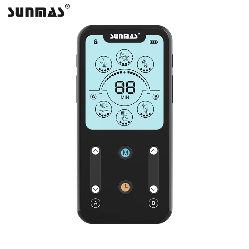 Body massage safe mini tens unit include electrode pads tens ems 24 modes