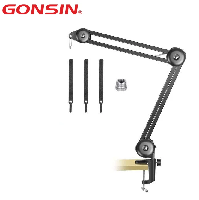 Подставка для микрофона, студийная подставка для микрофона с зажимом для микрофона, настольный монтажный зажим