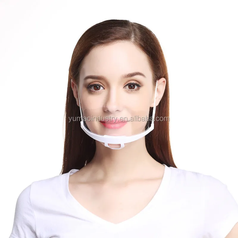 Transparent Anti-fog Face  Plastic Comfortable Spittle  Tattoo Mouth Cover Kitchen Catering