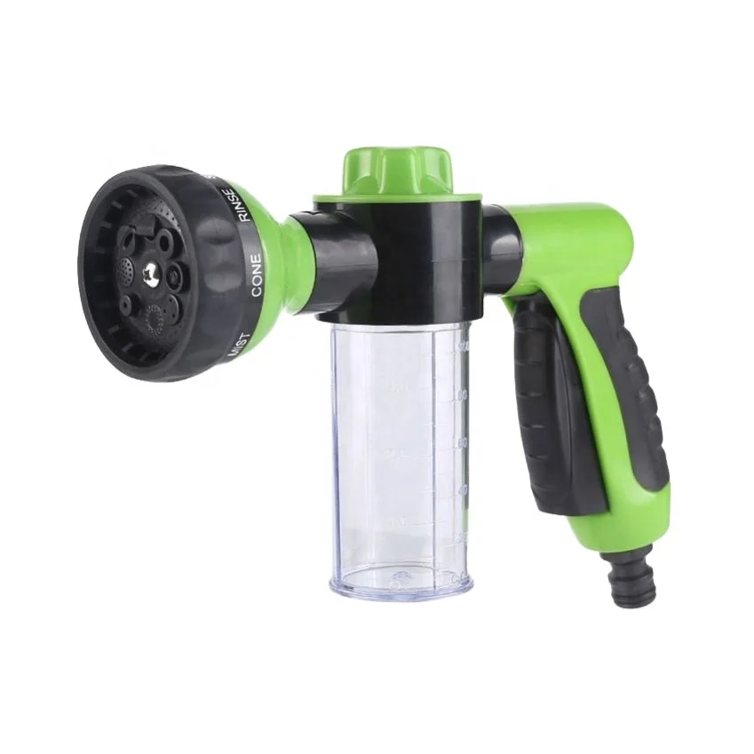 Garden Water Hose Foam Nozzle Soap Dispenser Gun Foam Sprayer for Car Washing Pets Shower Plants Watering