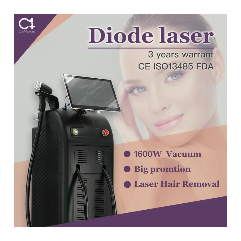 COSMEDPLUS Brand 1200W 2400W Vertical diodenlaser depiladora laser lightsheer diode laser hair removal