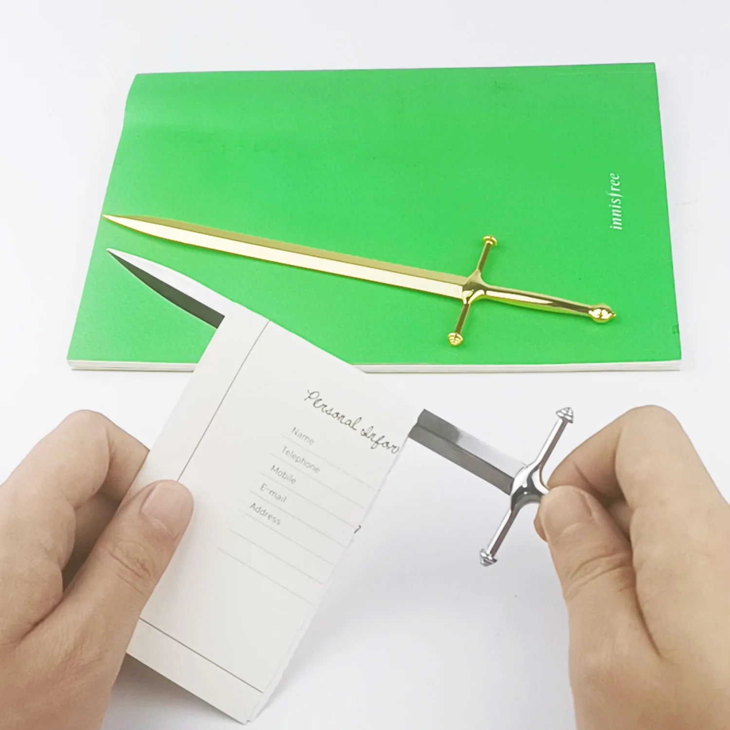 Envelope Knife Opener Bible Religion Souvenirs Gifts Alloy Gold Silver Metal Custom Letter Opener Sword