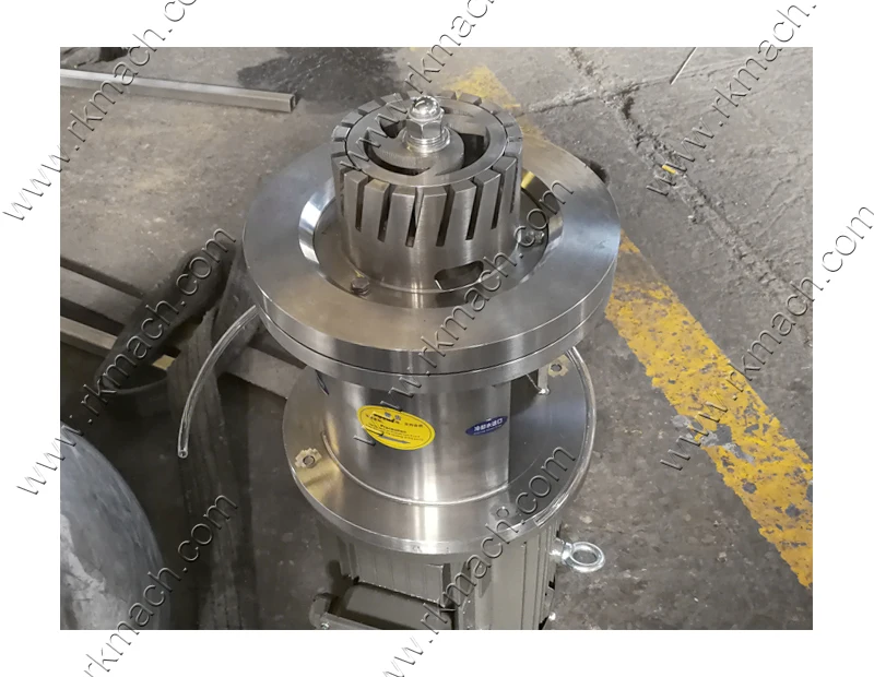 22kw High shear emulsifying dispersing mixer for lotion toner detergent liquid soap mixing tank bottom emulsifier