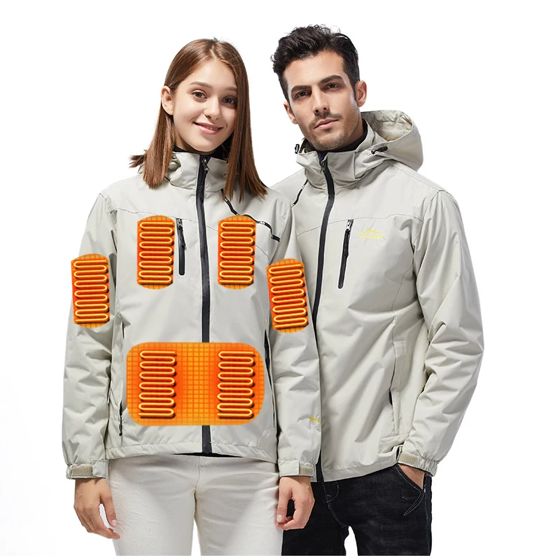 Bless S1 Unisex USB Charging Heated Long Mens Down Feather Jacket heating clothing for men with hood  jacket