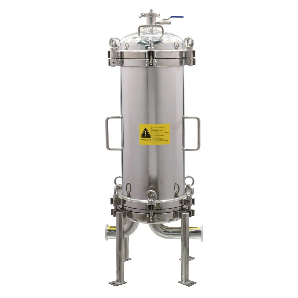 Sanitary 5 micron lenticular membrane pleated sediment liquid Oil wine filter cartridge housing