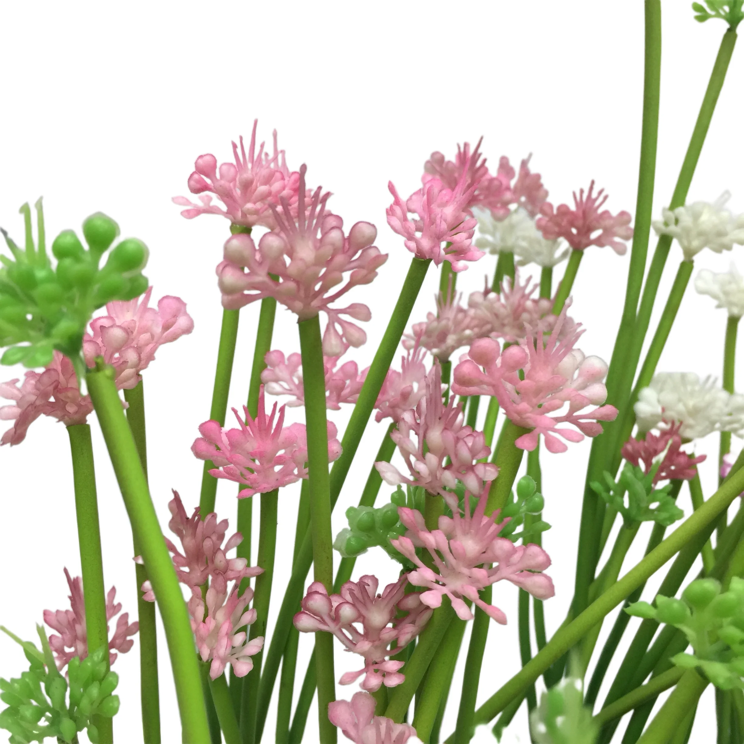 Shallots Artificial Plants With Pot Set, Artificial Bonsai Pots Cheap Pot