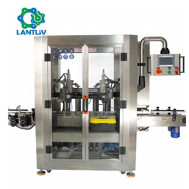 Automatic Hand Sanitizer Production Line Double Nozzles Servo Piston Pump Cosmetic Cream Shampoo Lotion Tracking Filling Machine