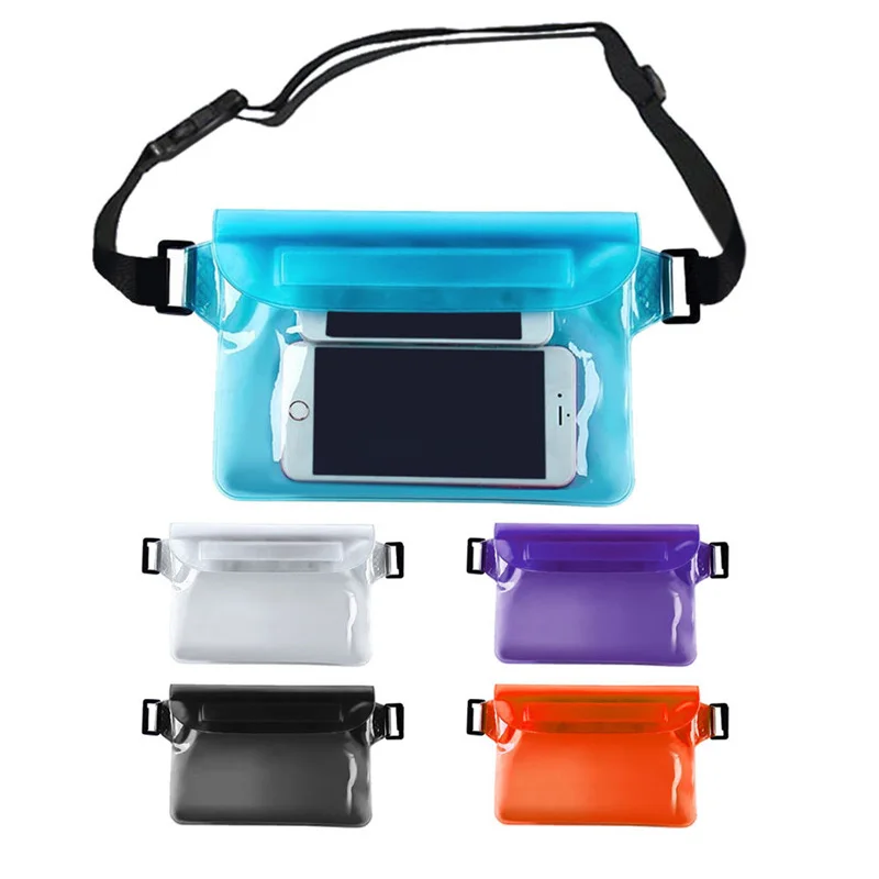 0.3mm Transparent TPU Touch Screen Floating Kayaking Mobile Phone Protector Pouch Waterproof Purse Water Proof Waist Bags